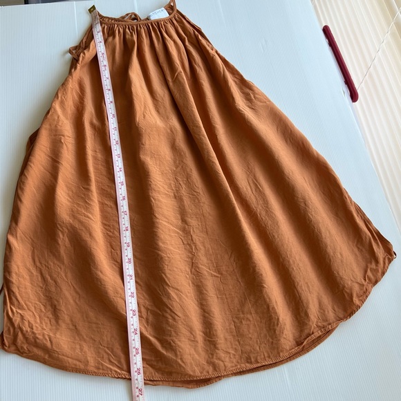 Witchery Women’s Top Bronze Orange Rust Tie Neck Trapeze & Swing Size S 10 - Picture 11 of 11